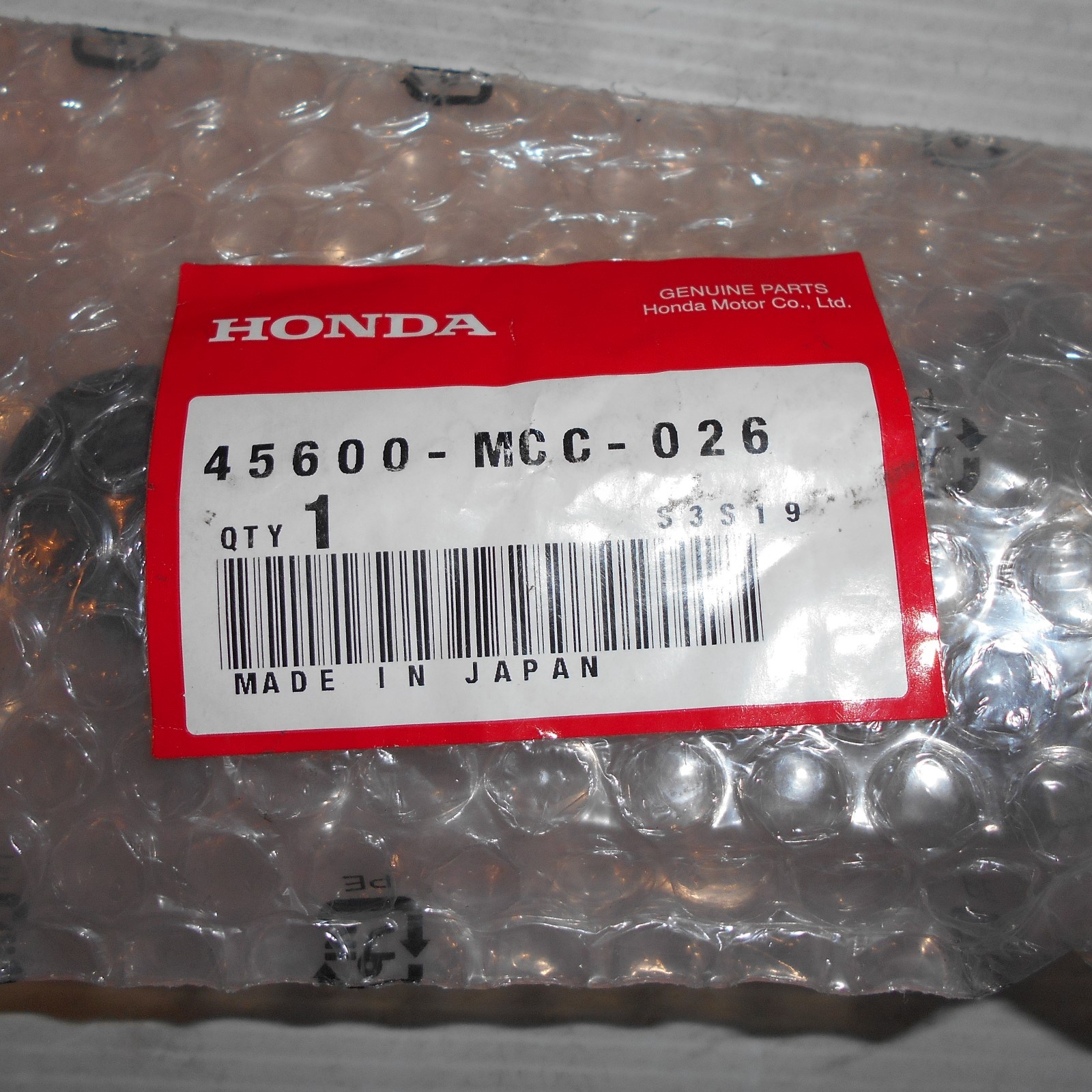 GENUINE HONDA PARTS MASTER CYLINDER ASSEMBLY GL1800 GOLDWING 45600MCC