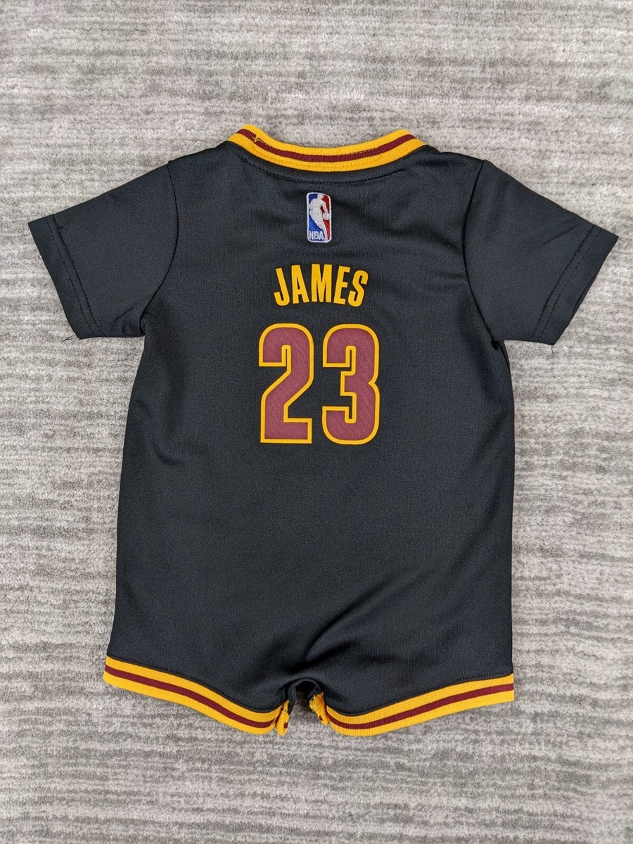 NBA Adidas Cleveland Cavaliers LeBron James Baby Jersey Romper Size 18