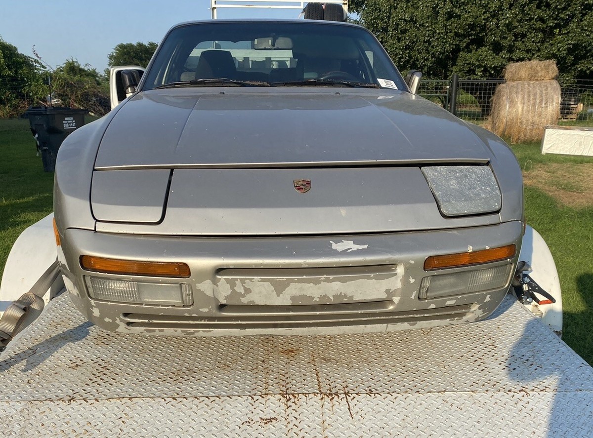1988 Porsche 944 Silver With Plaid Interior Turbo Style Front