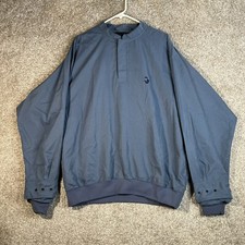 Zero Restriction Golf Outerwear Jacket Men  s L Windbreaker Henley Blue