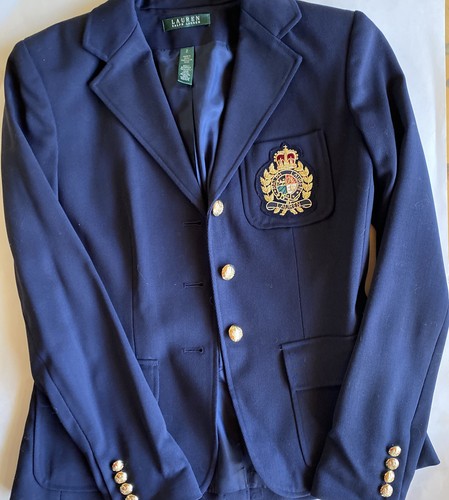 Lauren Ralph Lauren Crest Blazer Wool 