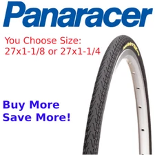 Panaracer Urban Max 27-inch Flat Protected Bike Tire choose 27x 1-1/8 or 1-1/4"