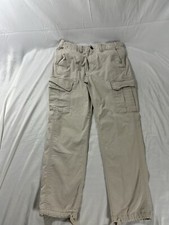 Vintage American Eagle Cargo Pants Men 32x27 Paratrooper Y2K Baggy Khaki