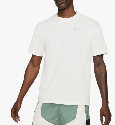Nike Men Move to Zero T-Shirt Basketball Athletic Performance Workout, Ivory