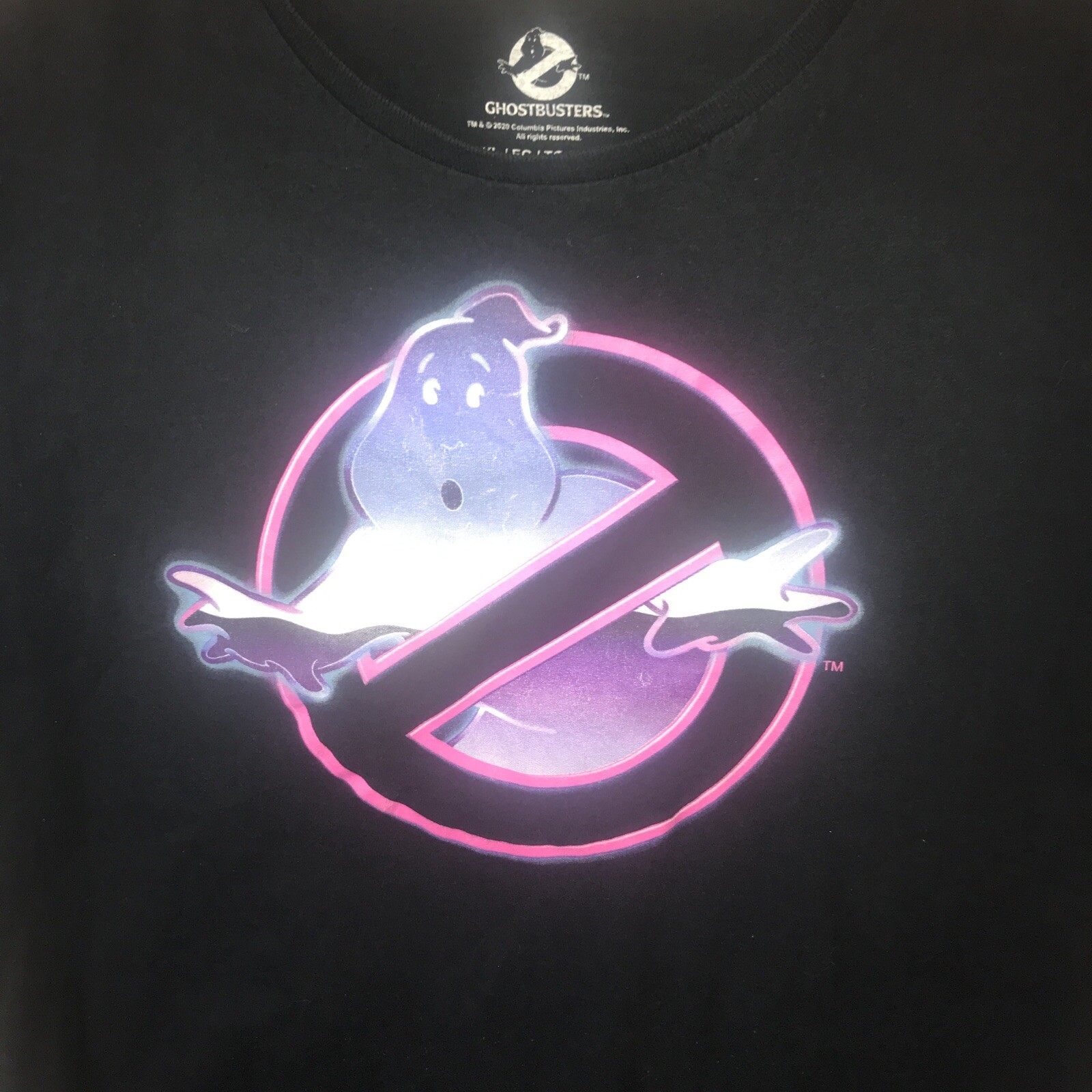 Ghostbusters Neon Mad Engine Ghost ￼Pink Purple L… - image 2