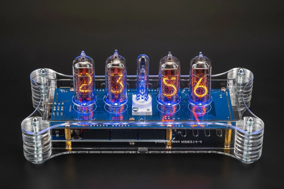 IN-14 Arduino Shield Nixie Tubes Clock in Acrylic Case 12/24H GRA&AFCH [4 TUBES] - Image 2 of 4