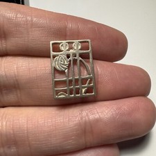Rennie Mackintosh Style Vintage Silver Tie Pin Carrick Jewellery Ltd