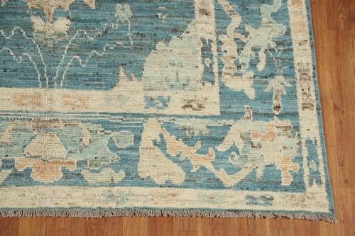 Vegetable Dye Oushak Turkish Hand-knotted Wool Rug for Living Room 6x9 ft - 第 5/21 張圖片