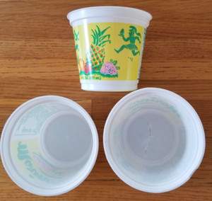 40  Seed Starter Plant Cups RECYCLE REUSE Cracked on bottom to drain & hold soil