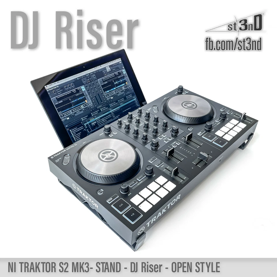 DJ RISER STAND for NI TRAKTOR S2 MK3 - Open Style - Image 2 of 4