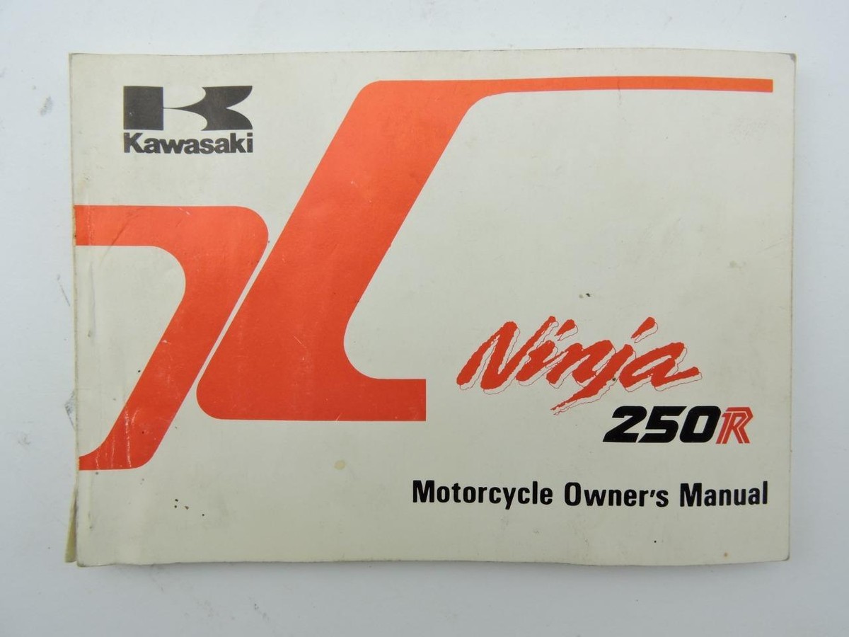 Original Owners Manual 1989 Kawasaki Ninja 250R ZX250 16152rs | eBay