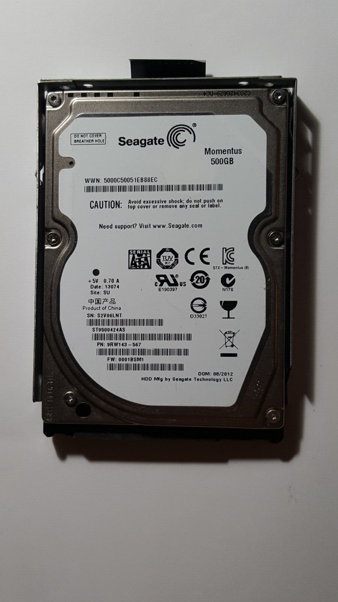 Seagate Momentus Laptop Thin 500GB 2.5