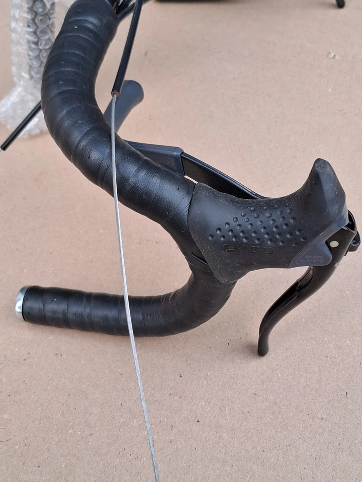 Retro NOS Win Kusuki Road Handlebar with Stem and Shimano Exage Brake Levers - Image 2 of 4