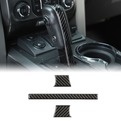Carbonfaser-Schaltknaufaufkleber-Zierleiste für Ford F150 2009-2014