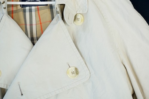 Abrigo vintage de algodón crema Burberry London para hombre M - Imagen 6 de 16