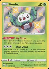 Pokemon Rowlet SV001/SV122 Shiny Rare Shining Fates Shiny Vault Holo Near Mint