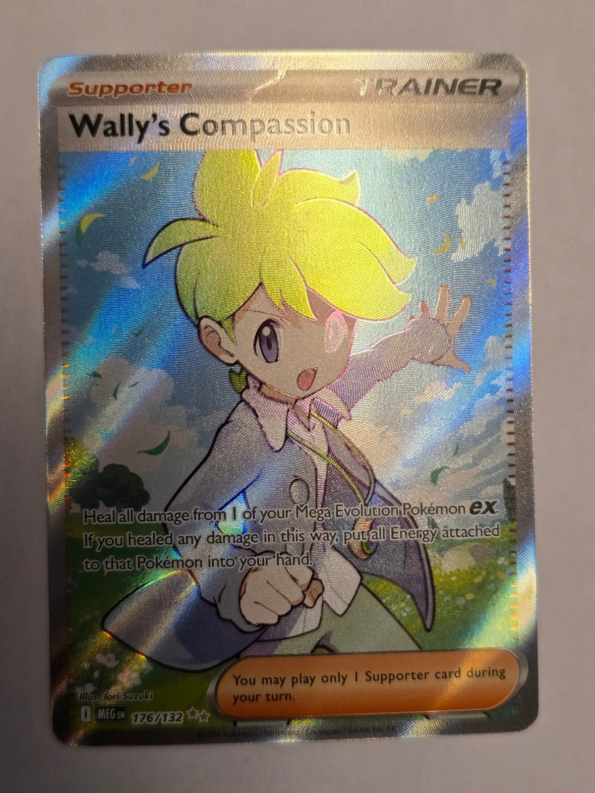 Wally's Compassion 176/132 Ultra Rare Mega Evolution Pokemon NM