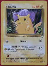 Pokemon 2000 Pikachu - 87/130 Base Set 2 WOTC - LP