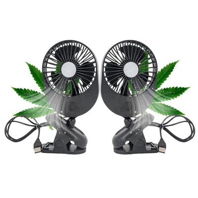 TRONICXL 2 Pezzi Grow Ventilatore con Clip Morsetto Ventilatore a Morsetto I Clipventilator Grower
