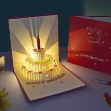 Customized Greeting Card DIY Card with Your Picture and Sound and Light