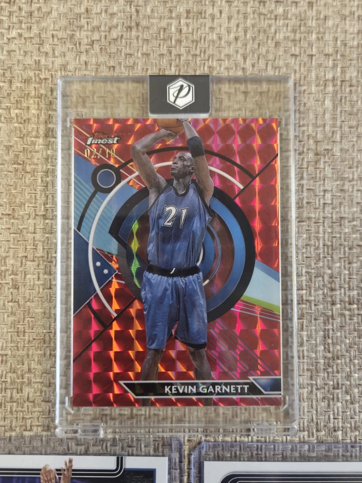 2023-24 Topps Finest Common Red Geometric Refractor 2/10 Kevin Garnett #36 HOF — 第 2/4 张图片