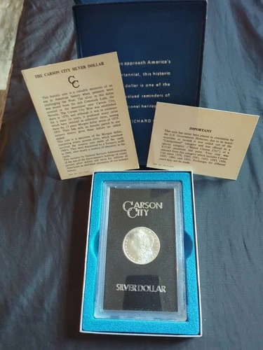 1883 CC Morgan Silver Dollar Carson City GSA BU Mirrors And Toning Spiked Wing!