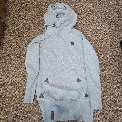 Naketano Gray Sweatshirt Hoodie Size Medium