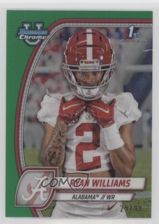 2024 Bowman U Chrome Green Refractor /99 Ryan Williams #53