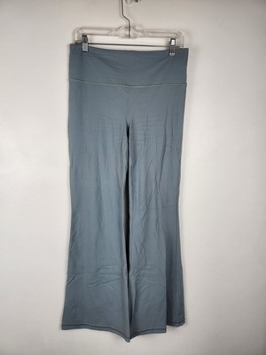 Athleta Elation Flare Pant Dusty Blue Sage High Rise Yoga Legging Size Large