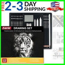 Charcoal Pencils for Drawing, Set of 22, Professional Drawing Sketch Pencils,...