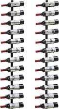 2PCS 12 Bottle Wall Mount Wine Rack for 24 Wine Bottles DIY Detachable Wine Rack
