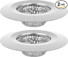2PCS Bathroom Sink Drain Strainer 1.22” Stainless Steel Shower Tub Drain Cover