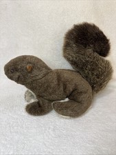 Vintage Folkmanis Furry Folk Plush Puppet Squirrel Stuffed Animal 14  Large