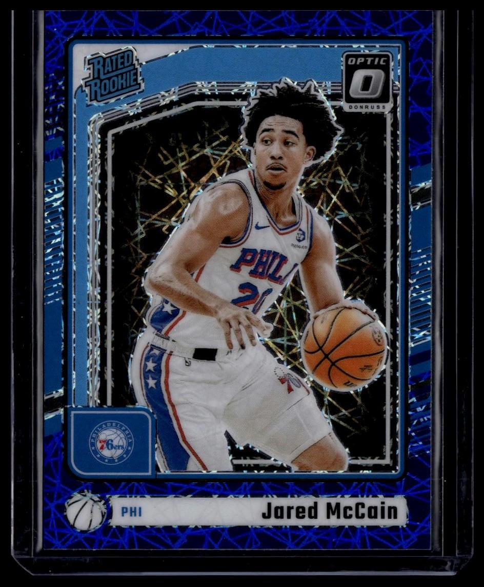 2024-25 Donruss Optic #270 Jared McCain Blue Velocity