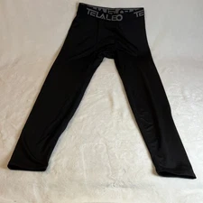 Telaleo Men’s Compression Athletic Leggings Size M EPRO Black