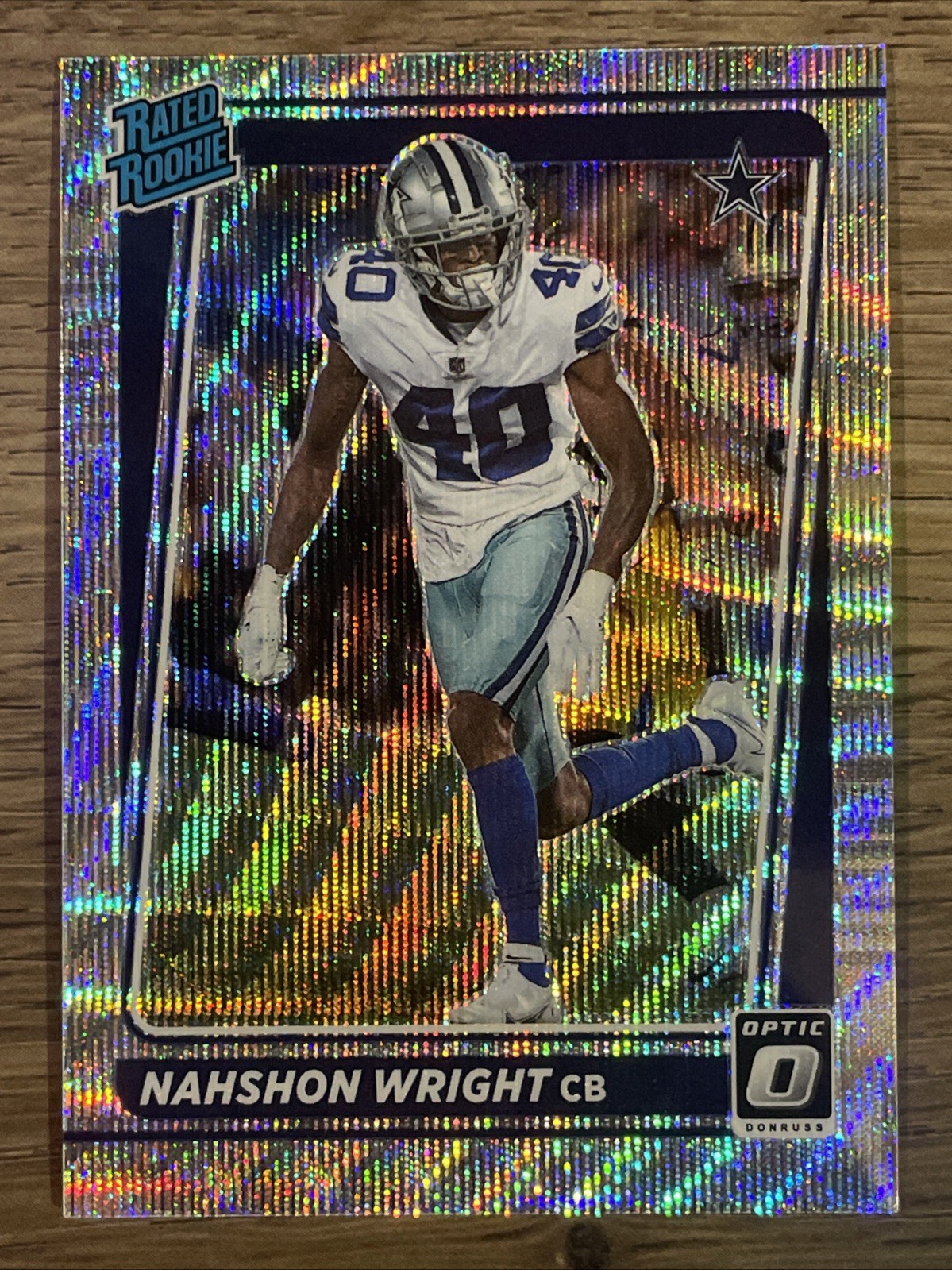 2021 Donruss Optic Wave #285 Nahshon Wright /299