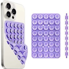 Double-Sided Silicone Suction Cup Phone Holder Case Mount for iPhone Android