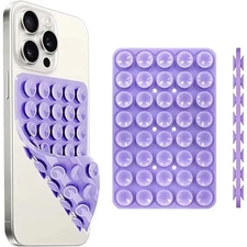 Double-Sided Silicone Suction Cup Phone Holder Case Mount for iPhone Android