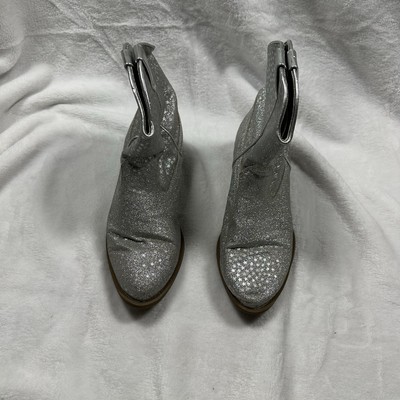 Tucker + Tate Boots Girl's 3 Silver Stars Sparkle Western Bootie
