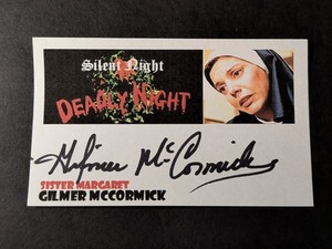 Gilmer McCormick Signed Index Card - Silent Night, Deadly Night