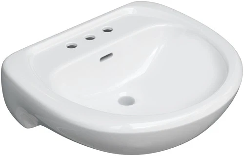 PROFLO PF1131P White 19-1/2" Centerset Lavatory Pedestal Sink Only - Picture 1 of 2