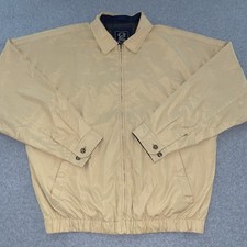 Gear For Sports Jacket Mens XL Yellow Beige Full Zip Lightweight Windbreaker
