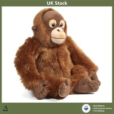 Soft 24cm Cuddly Orangutan Stuffed Toy – Eco-Friendly & Educational for Kids