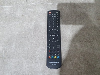 SHARP Fernbedienung RC 1910 für TV Videorecorder DVD schwarz Mediaplayer