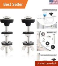 Universal Heavy Duty Toilet Bolts Kit - Waterproof Stainless Steel, Short Size