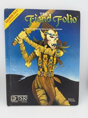 Advanced Dungeons & Dragons TSR Fiend Folio 1st Edition 1981 Hardcover