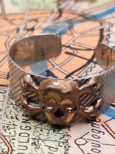 Original Ring Totenkopf Husarenring Militaria Ulanen Silber 800 TOP Motiv