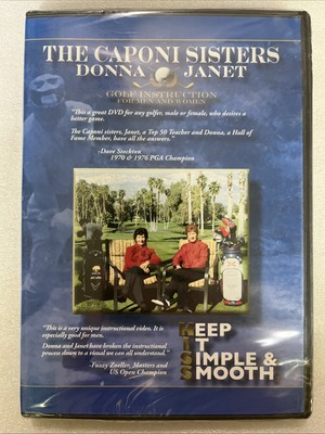 Caponi Sisters Golf Instruction - Keep It Simple & Smooth (DVD) NEW SEALED