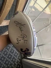 Walter Payton Signed Football Becker COA