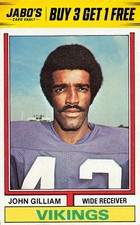 1974 Topps #240 John Gilliam Vintage Football Card